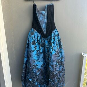 Vintage Scott McClintock floral taffeta dress